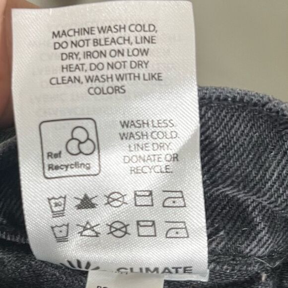 Reformation Cary Wide Leg Jeans Women’s 28 Faded Black High Rise Slouchy Chic - Picture 11 of 12